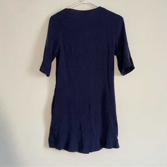COS Women Blue Cupro Short Sleeves Mini Dress Size 2 - Picture 2 of 8